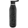 Black ALADDIN City Loop insulated bottle with 600ml capacity, featuring a sleek design for keeping beverages hot or cold.