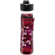 ALADDIN burgundy sports tracker water bottle, 80ml capacity, with sleek design and ergonomic features for active hydration.