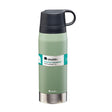 ALADDIN thermobecher in salbei-green and burgundy, 1100ml, featuring a sleek design and secure lid for hot and cold drinks.