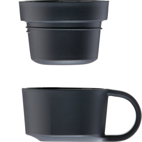 ALADDIN thermobecher in salbei-green and burgundy with a sleek design, perfect for keeping beverages hot or cold.