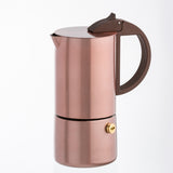 GNALI & ZANI Chicca 3-tassen Espressokocher in stainless steel, with classic design and compact size for brewing espresso.
