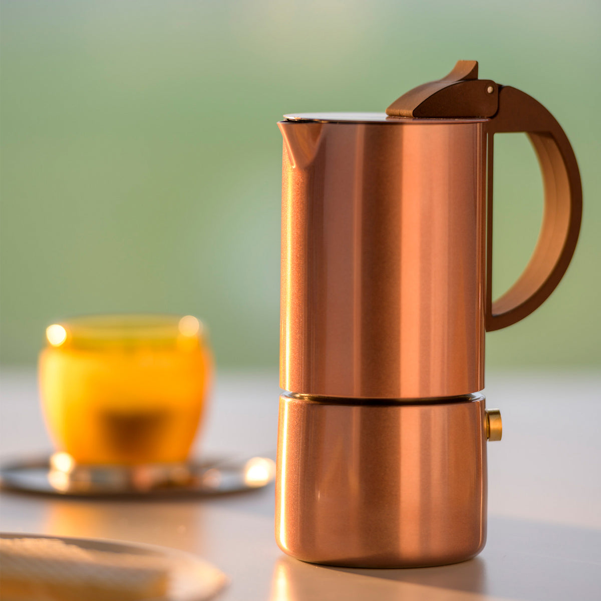 GNALI & ZANI Chicca espresso maker, 3-cup stovetop moka pot in stainless steel, ideal for brewing rich espresso flavors.