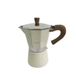 GNALI & ZANI Venezia espresso maker in creme, stainless steel stovetop espresso pot for rich coffee brewing.