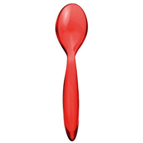 GNALI & ZANI PICO egg spoon in clear plastic, 12.5 cm long, designed for serving and eating soft-boiled eggs.