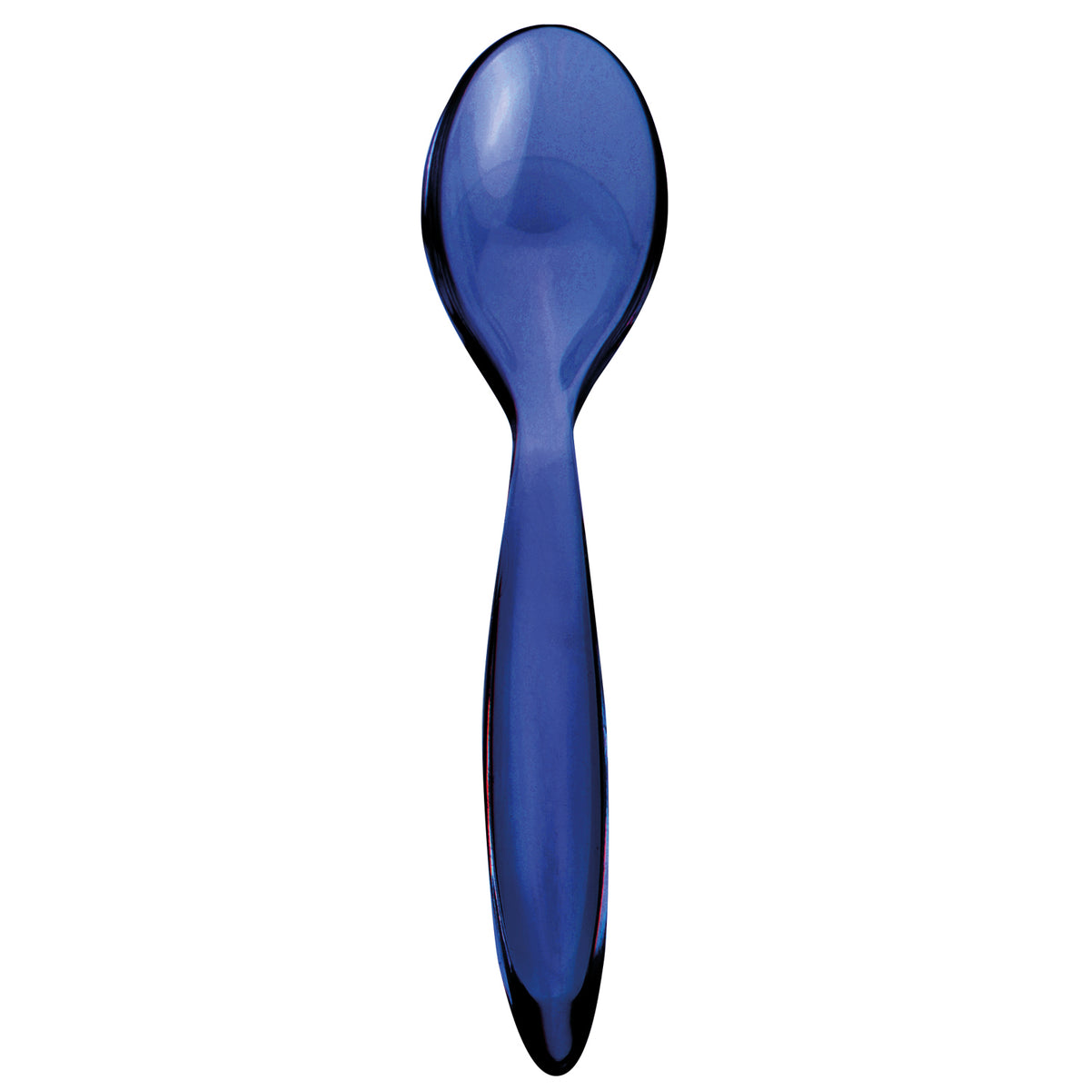 GNALI & ZANI PICO egg spoon in clear plastic, 12.5 cm long, designed for serving and eating eggs.