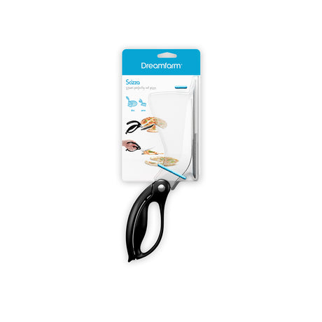 DREAMFARM Pizzaschere, SCIZZA, with a stainless steel blade and ergonomic handle for easy pizza slicing.