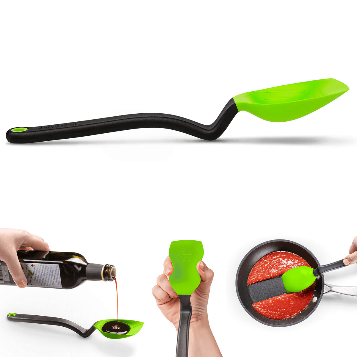 DREAMFARM 3-in-1 Kochlöffel (Spoon) with ergonomic handle, versatile cooking tool for stirring, serving, and mixing in the kitchen.