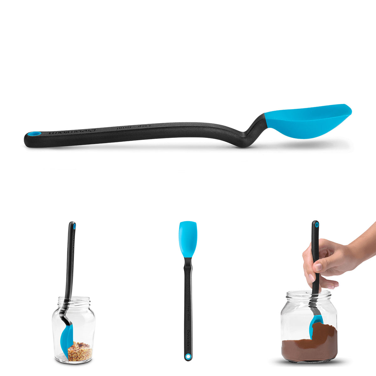 DREAMFARM MINI SUPOON cooking spoon with wooden handle, ideal for stirring and serving in the kitchen.