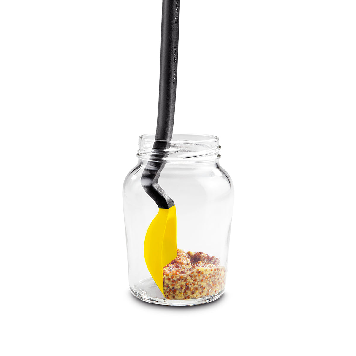 DREAMFARM mini soup spoon, wooden cooking utensil with a smooth handle, suitable for stirring and serving soups or sauces.