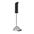 DREAMFARM SMOOD black potato masher, 29 cm long, stainless steel handle, designed for mashing potatoes and soft vegetables.