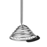 DREAMFARM SMOOD black 29cm potato masher with ergonomic handle for mashing potatoes and soft foods.