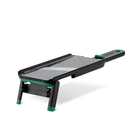 DREAMFARM Küchenreibe NOCUTU in grün, 28.5 cm, with sharp stainless steel grating surface for efficient food preparation.