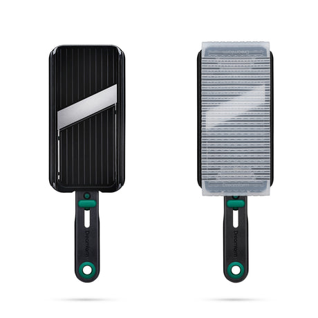 DREAMFARM Küchenreibe NOCUTU, grüne Reibe, 28.5 cm, stainless steel grating surface for kitchen use
