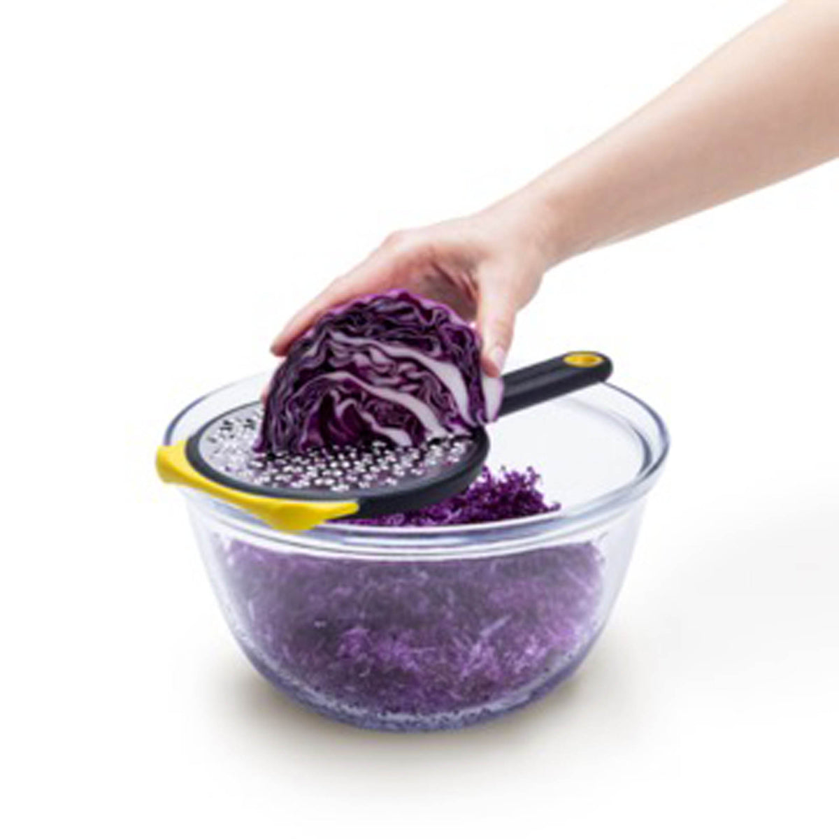 DREAMFARM Küchenreibe in Silber with multiple grating surfaces for efficient food preparation.