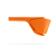 DREAMFARM Orangenpresse FLUICER citrus juicer with ergonomic handle and stainless steel components for fresh orange juice extraction.