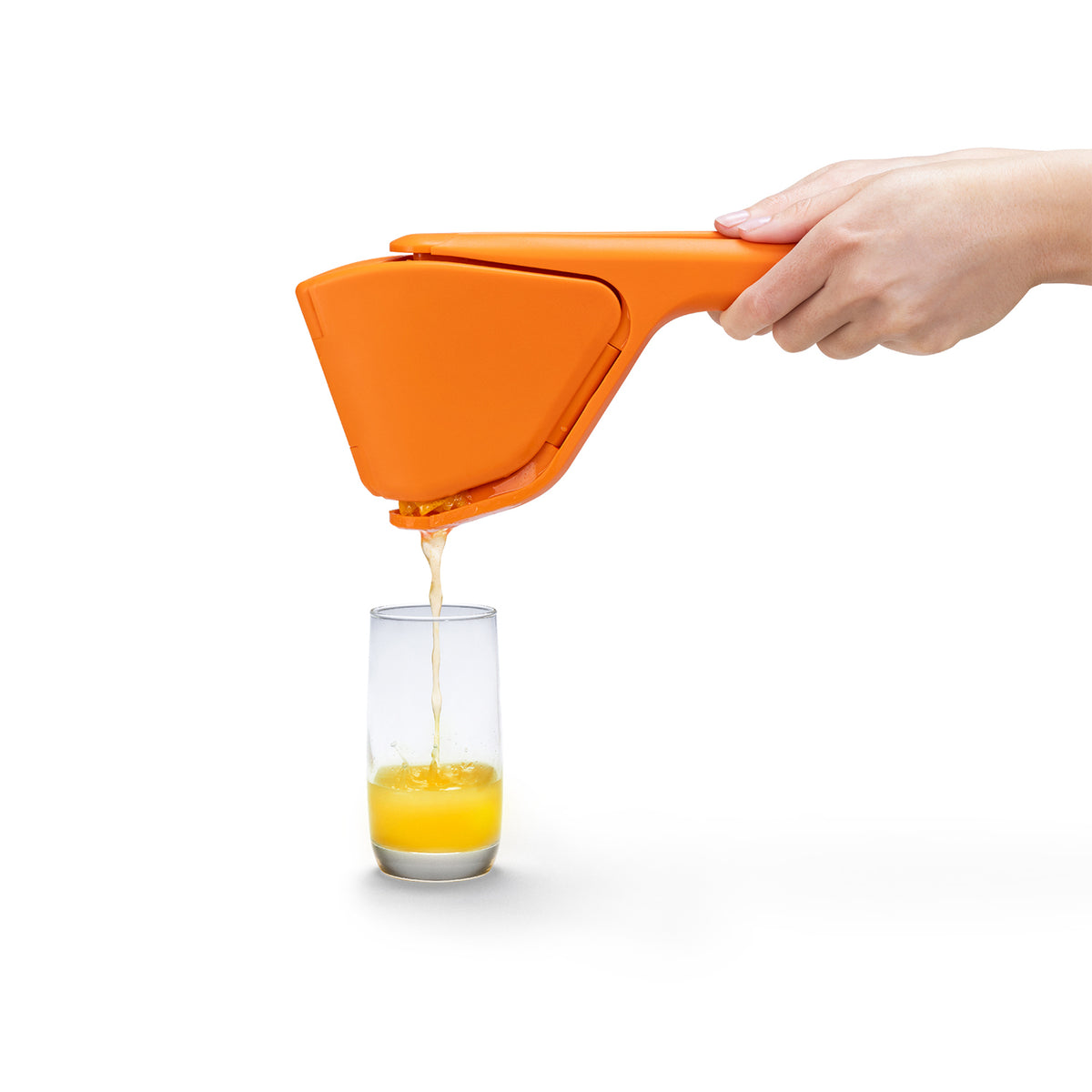 DREAMFARM orange juicer FLUICER with ergonomic handle and sturdy design for fresh citrus juice extraction.