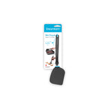 Black DREAMFARM mini kitchen spatula and chopper, compact kitchen tool for flipping and chopping food.