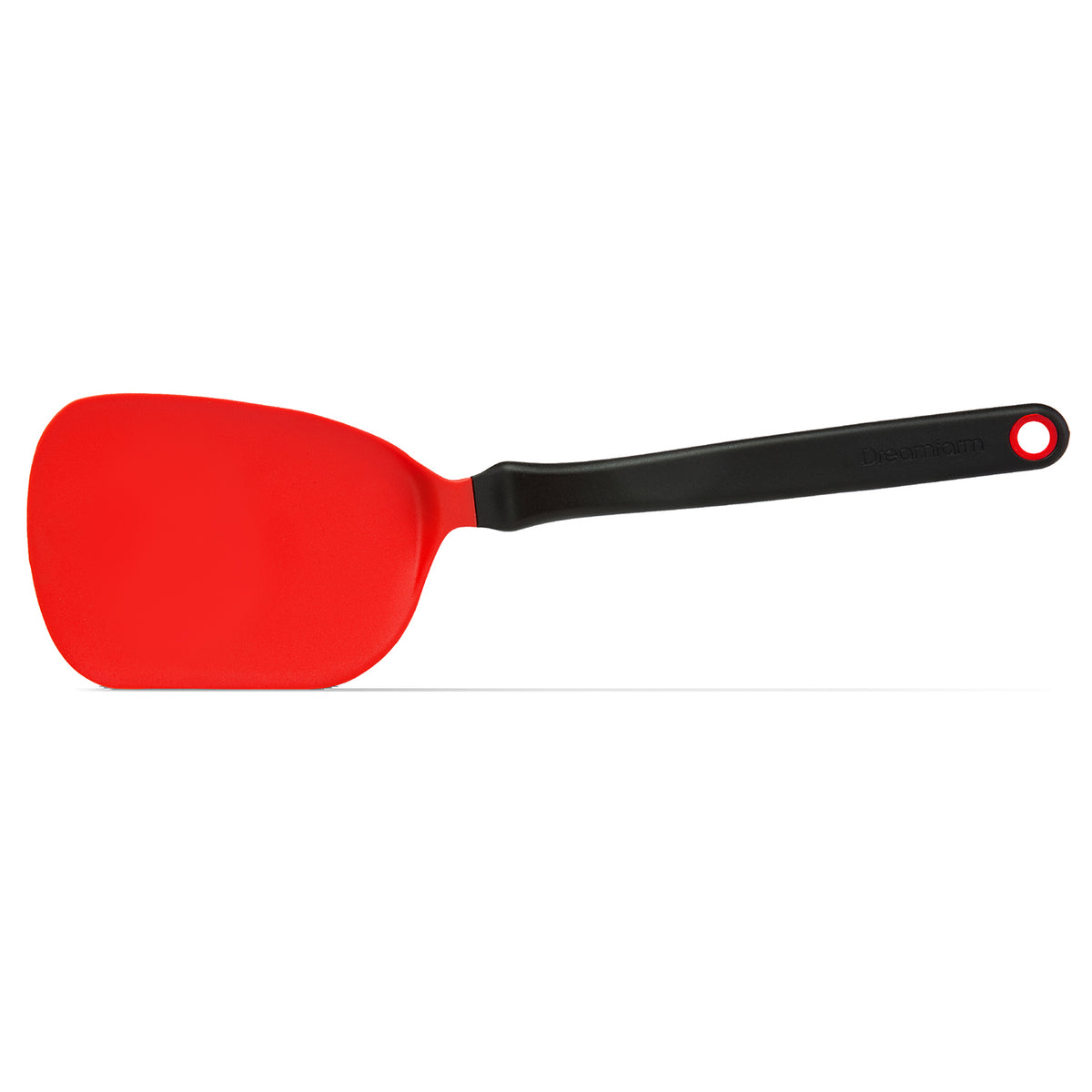 DREAMFARM mini Küchenwender Choppula in schwarzer Farbe, heat-resistant kitchen spatula for cooking and flipping.