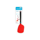 DREAMFARM mini Küchenwender, schwarz, with a sleek design, ideal for flipping and stirring in the kitchen.
