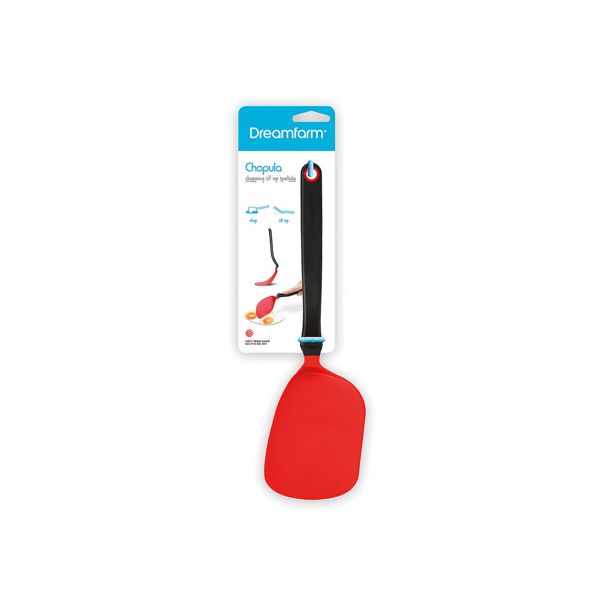 DREAMFARM Pfannenwender CHOPULA cooking spatula with a flexible silicone head and sturdy handle for flipping and serving food.