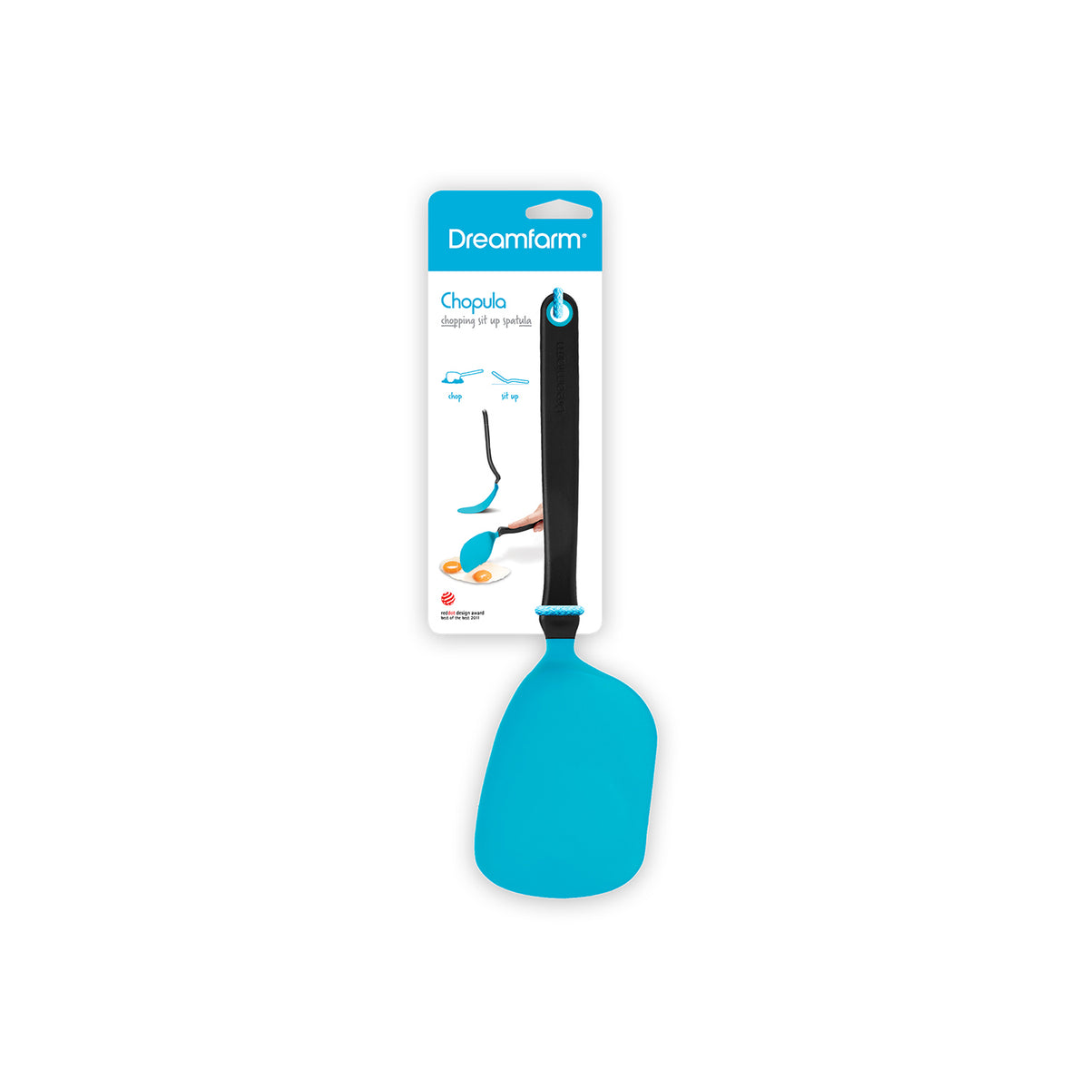 DREAMFARM Pfannenwender CHOPULA kitchen spatula with flexible silicone head and sturdy handle, ideal for flipping and serving.