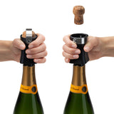 Dreamfarm Champop cork stopper for bottles, made of durable material, with a smooth, natural finish and a secure sealing design.