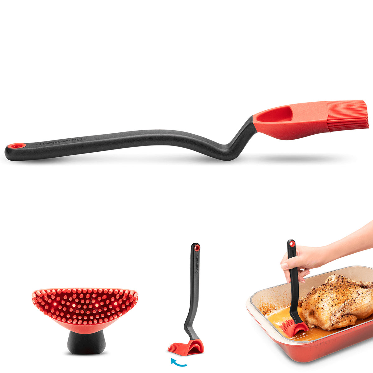 DREAMFARM Kochpinsel BRIZZLE kitchen brush with durable bristles for cleaning pots and pans.
