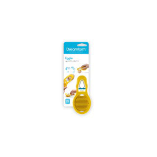 DREAMFARM Eierschneider Egg Slicer in yellow, 7.2 cm, with stainless steel blades for easy egg slicing.