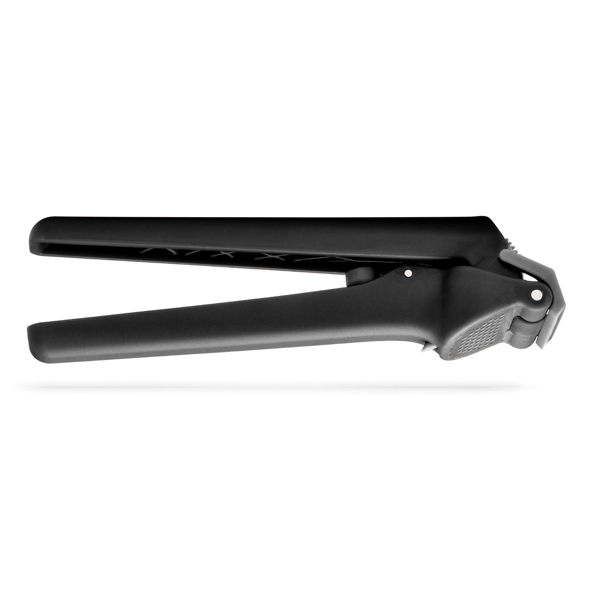 DREAMFARM GARJECT garlic press with stainless steel design and ergonomic handle for easy garlic crushing.