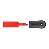 DREAMFARM CLEANA cleaning scraper in blue and red, double-pack with two stainless steel blades for kitchen and glass cleaning.