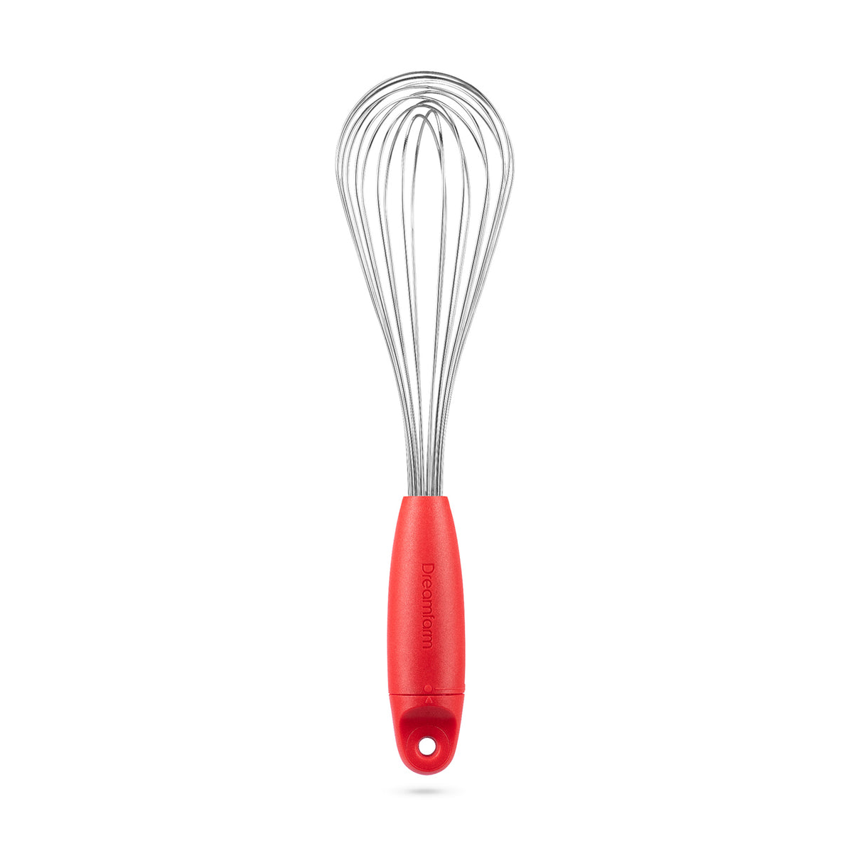 DREAMFARM Schneebesen (FLISK) stainless steel whisk with ergonomic handle for mixing and whipping ingredients.