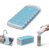 White DREAMFARM Eiswürfelform with multiple ice cube molds for making clear, square-shaped ice cubes.