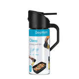 DREAMFARM Ölsprüh-Flasche OILEROO in schwarz, 400 ml, spray bottle for oil application with a sleek design.