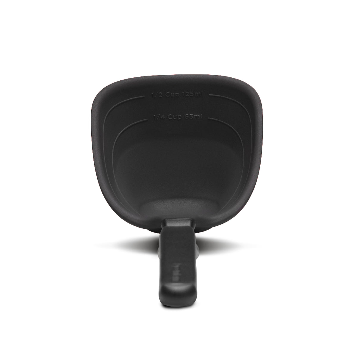 Red DREAMFARM Schöpfkelle ladle with a long handle, ideal for serving soups and stews.