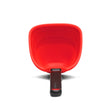 Red DREAMFARM Schöpfkelle ladle with a long handle, ideal for serving soups and stews in the kitchen.