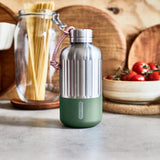 BLACK+BLUM Explorer insulated bottle in orange, 650ml, closed with a sleek design and durable construction.