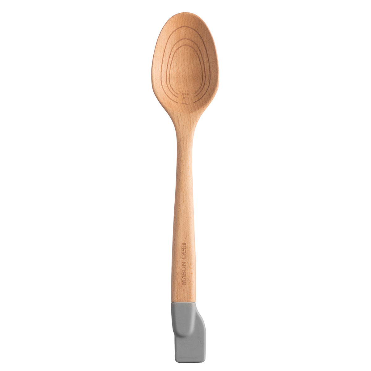 Mason Cash 2-in-1 cooking spoon with spatula, durable kitchen utensil for stirring and flipping in cooking and baking.