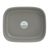 Grey Mason Cash Kleine rechteckige Auflaufform with 1.4L capacity and subtle glaze imperfections, ideal for baking and oven use.