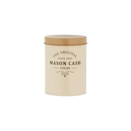 Mason Cash Heritage sugar storage jar with 1.3-liter capacity, ceramic container with a lid for kitchen organization
