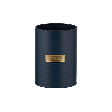Typhoon OTTO COLLECTION navy utensil holder with 1.4-liter capacity, stylish kitchen storage container, made of durable material.