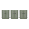 Set of three Price & Kensington Vorratsdosen in various colors, featuring durable storage containers for kitchen organization.
