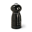 Cole & Mason Holz-Mühle WINDSOR salt grinder, 120mm, with rustic wooden design and stainless steel top, displaying freshly ground salt.