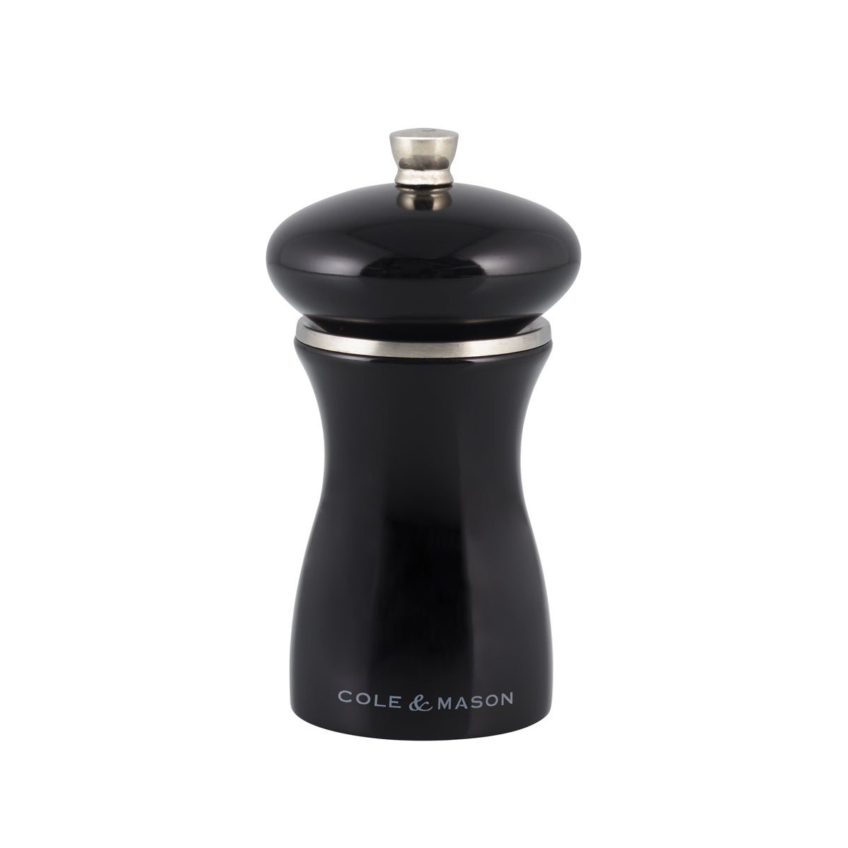 Cole & Mason Holz-Mühle SHERWOOD salt mill, wooden pepper grinder with adjustable grind settings, modern kitchen accessory