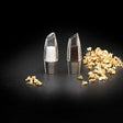 Cole & Mason Acryl-Edelstahl-Mühle MILSTON pepper mill with clear acrylic body and stainless steel grinding mechanism.