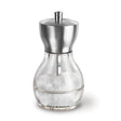 Cole & Mason Acryl-Edelstahl-Mühle Canterbury salt grinder with clear acrylic body and stainless steel accents.