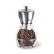 Cole & Mason Acryl-Edelstahl-Mühle CANTERBURRY pepper grinder with acrylic and stainless steel design, showing the grinding mechanism.