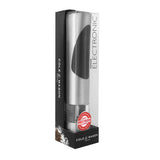 Cole & Mason electric mill Richmond with a sleek design and transparent salt or pepper chamber, ready for seasoning.