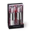 Cole & Mason Acryl-Edelstahl-Mühle BOBBI in Geschenkset, 18.5 cm tall with sleek acrylic and stainless steel design.