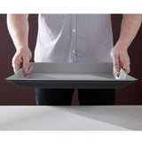 Freeform DUO tablet in gray and black with a sleek design, showcasing its modern, minimalist style.