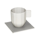 FREEFORM DUO 4-piece coaster set with stylish, durable cork and concrete designs, perfect for protecting surfaces.